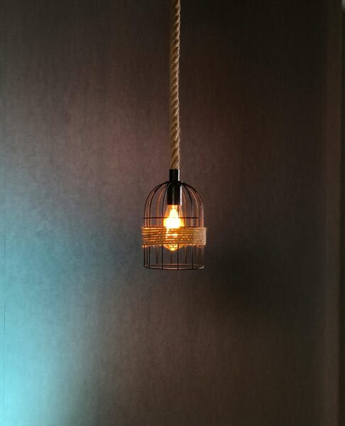 Lâmpada com luz quente